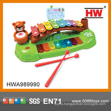 Lovely child plastic piano with music and light xylophone music notes
